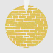 Brick Road - Geel en transparant Ornament (voorkant)