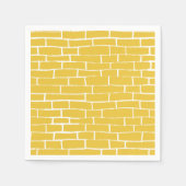 Brick Road - Geel en transparant Servet (Voorkant)