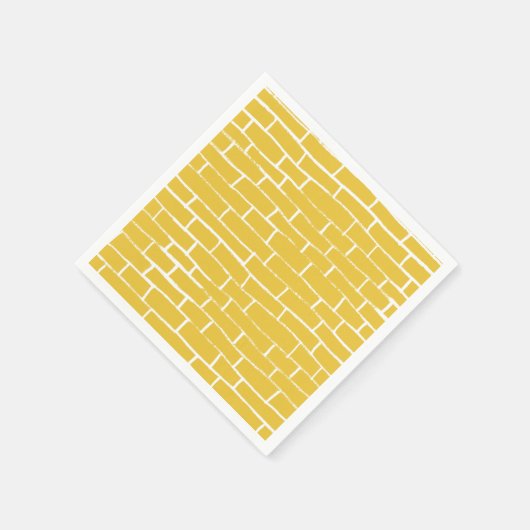 Brick Road - Geel en transparant Servet (Hoek)