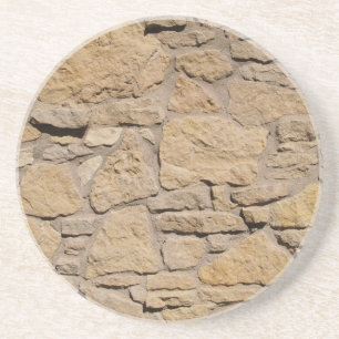 Brick, Rock, Stone Serie---Lichte stenen onderzett Zandsteen Onderzetter