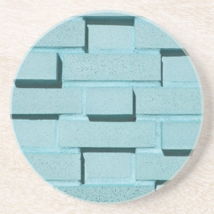 Brick, Rock, Stone Series—Aqua Brick Onderzetter