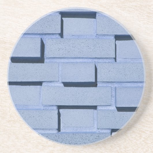 Brick, Rock, Stone Series—Blue Brick Onderzetter (Voorkant)