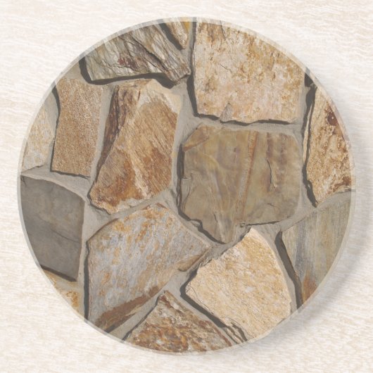 Brick, Rock, Stone Series—Flat Stone Onderzetter (Voorkant)