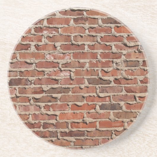 Brick, Rock, Stone Series Old Weathered Brick Wall Zandsteen Onderzetter (Voorkant)