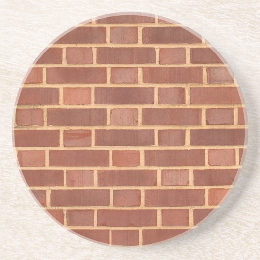 Brick, Rock, Stone Series—Red Brick Onderzetter (Voorkant)
