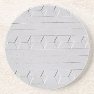 Brick, Rock, Stone Series—White Diamond Texture Zandsteen Onderzetter