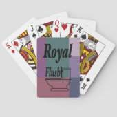 Brick Roze Paars Blauw Groen Blok Druk Pokerkaarten (Achterkant)