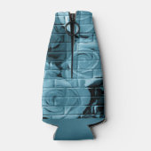 Brick Rozen 01 Light Blue-Bottle koeler (Achterkant)