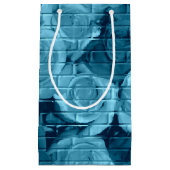 Brick-Rozen 01 Light Blue-Small Gift Bag Klein Cadeauzakje (Voorkant)