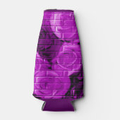 Brick Rozen-04-Paars-Drink flesje koeler-Koozie Flesjeskoeler (Voorkant)