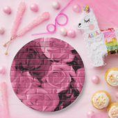 Brick-Rozen 10 Plum-Paper Borden Papieren Bordje (Feest)