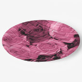 Brick-Rozen 10 Plum-Paper Borden Papieren Bordje (Gekanteld)