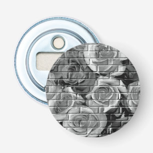 Brick-Rozen 15 Black White-Round Fles Opener