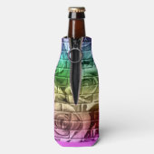 Brick Rozen-16-RegenboogDrink Fles Cooler-Koozie Flesjeskoeler (Fles Achterkant)