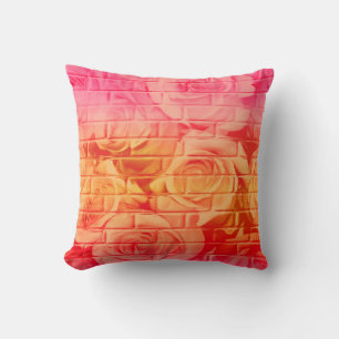 Brick-Rozen 17-roze limonade-Square Sierkussen