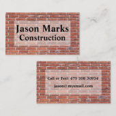 Brick Slabs Pattern Wall Masonry Visitekaartje (Voorkant / Achterkant)