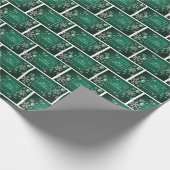 Brick Snowflake Cadeaupapier (Hoek)