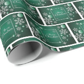 Brick Snowflake Cadeaupapier (Rol Hoek)