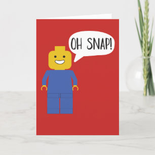 Brick-Speelgoed Afbeelding Verlengde Birthday-kaar Kaart