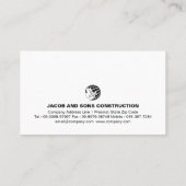 Brick Stone Mason Masonry Construction Business Ca Visitekaartje (Achterkant)