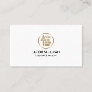Brick Stone Mason Masonry Construction Business Ca Visitekaartje