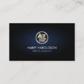 Brick Stone Mason Masonry Construction Business Ca Visitekaartje (Voorkant)