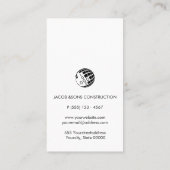 Brick Stone Mason Masonry Construction Visitekaartje (Achterkant)