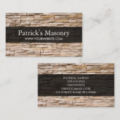 Brick Stone Masonry Construction Visitekaartje (Voorkant / Achterkant)