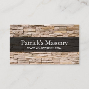 Brick Stone Masonry Construction Visitekaartje