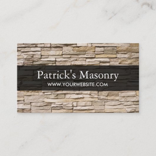 Brick Stone Masonry Construction Visitekaartje (Voorkant)