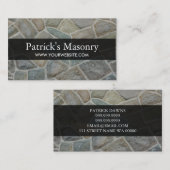 Brick Stone Masonry Construction Visitekaartje (Voorkant / Achterkant)