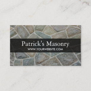 Brick Stone Masonry Construction Visitekaartje