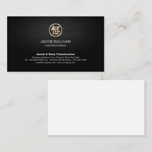 Brick Stone metselwerk constructie Visitekaartje (Voorkant / Achterkant)