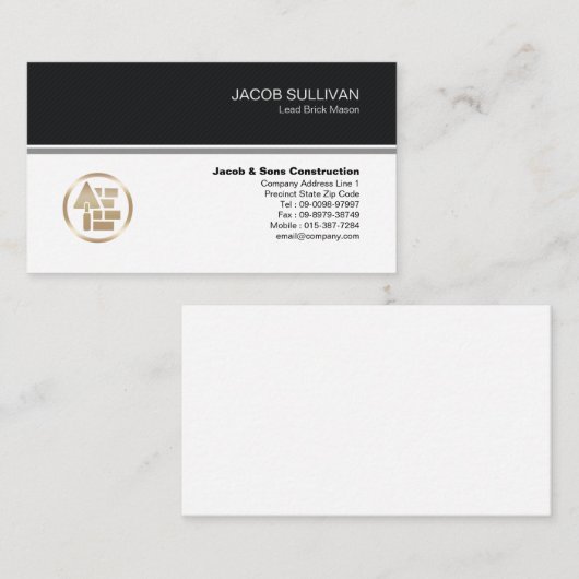 Brick Stone metselwerk constructie Visitekaartje (Voorkant / Achterkant)