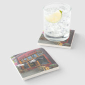 Brick Store Onderzetter, Brick Store Decatur Stenen Onderzetter (Zijkant)