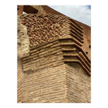 Brick Structure in het Colosseum in Rome, Italië