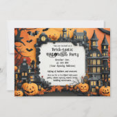 Brick-tastic HALLOWEEN Party Invitation Kaart (Voorkant)