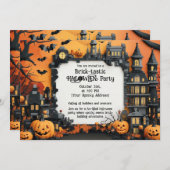 Brick-tastic HALLOWEEN Party Invitation Kaart (Voorkant / Achterkant)