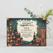 Brick-tastic HALLOWEEN Party Invitation Kaart (Staand voorkant)