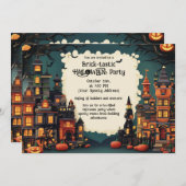 Brick-tastic HALLOWEEN Party Invitation Kaart (Voorkant / Achterkant)