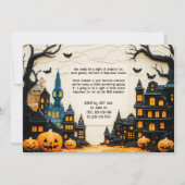 Brick-tastic HALLOWEEN Party Invitation Kaart (Achterkant)