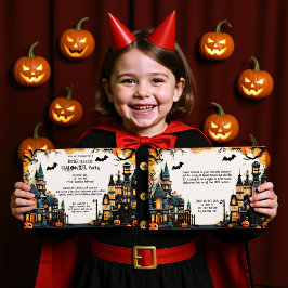 Brick-tastic HALLOWEEN Party Invitation Kaart