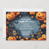 Brick-tastic HALLOWEEN Party Invitation Kaart (Voorkant)