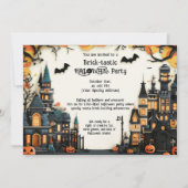 Brick-tastic HALLOWEEN Party Invitation Kaart (Voorkant)