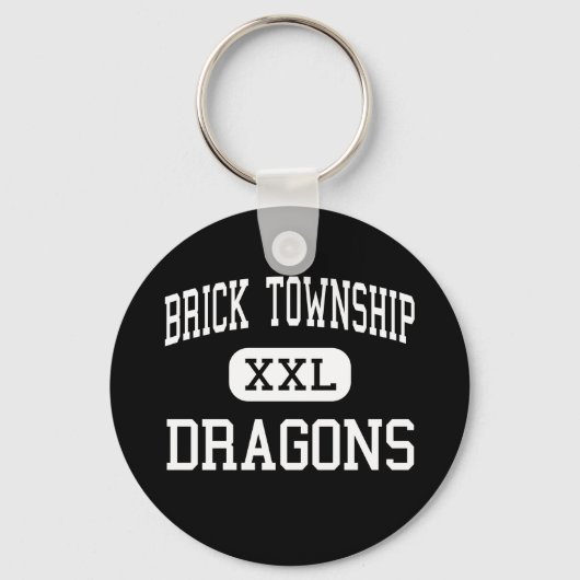 Brick Township - Dragons - High-Brick New Jersey Sleutelhanger (Voorkant)