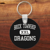 Brick Township - Dragons - High-Brick New Jersey Sleutelhanger (Voorkant)