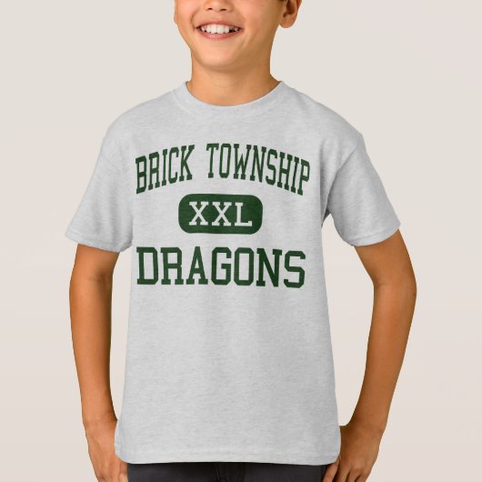 Brick Township - Dragons - High-Brick New Jersey T-shirt (Voorkant)