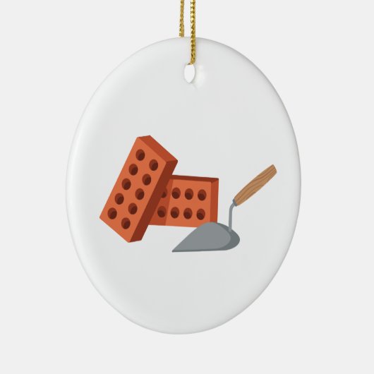 Brick & Trowel Keramisch Ornament (Rechts)