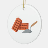 Brick & Trowel Keramisch Ornament (Links)