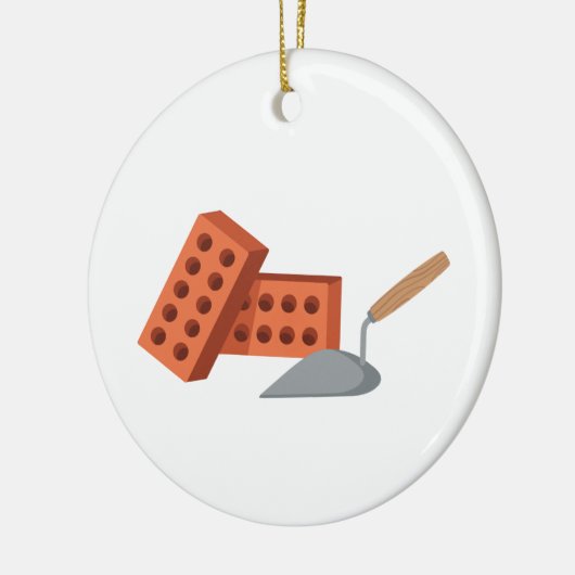 Brick & Trowel Keramisch Ornament (Links)